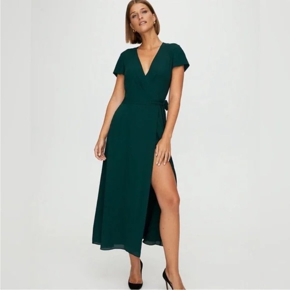 Babaton | Dresses | Aritzia Babaton Green Emerald Wrap Dress M Medium | Poshmark Babaton | Dresses | Aritzia Babaton Green Emerald Wrap Dress M Medium | Poshmark